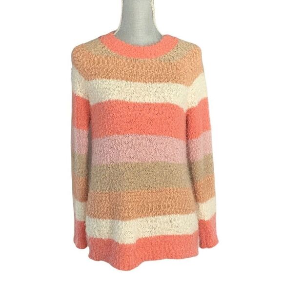 LC Lauren Conrad Oversize Cozy Striped Sweater Size S - Picture 1 of 3